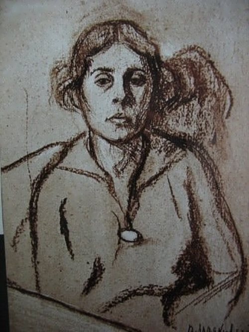 Lili, drawing by Mayakovsky, 1916